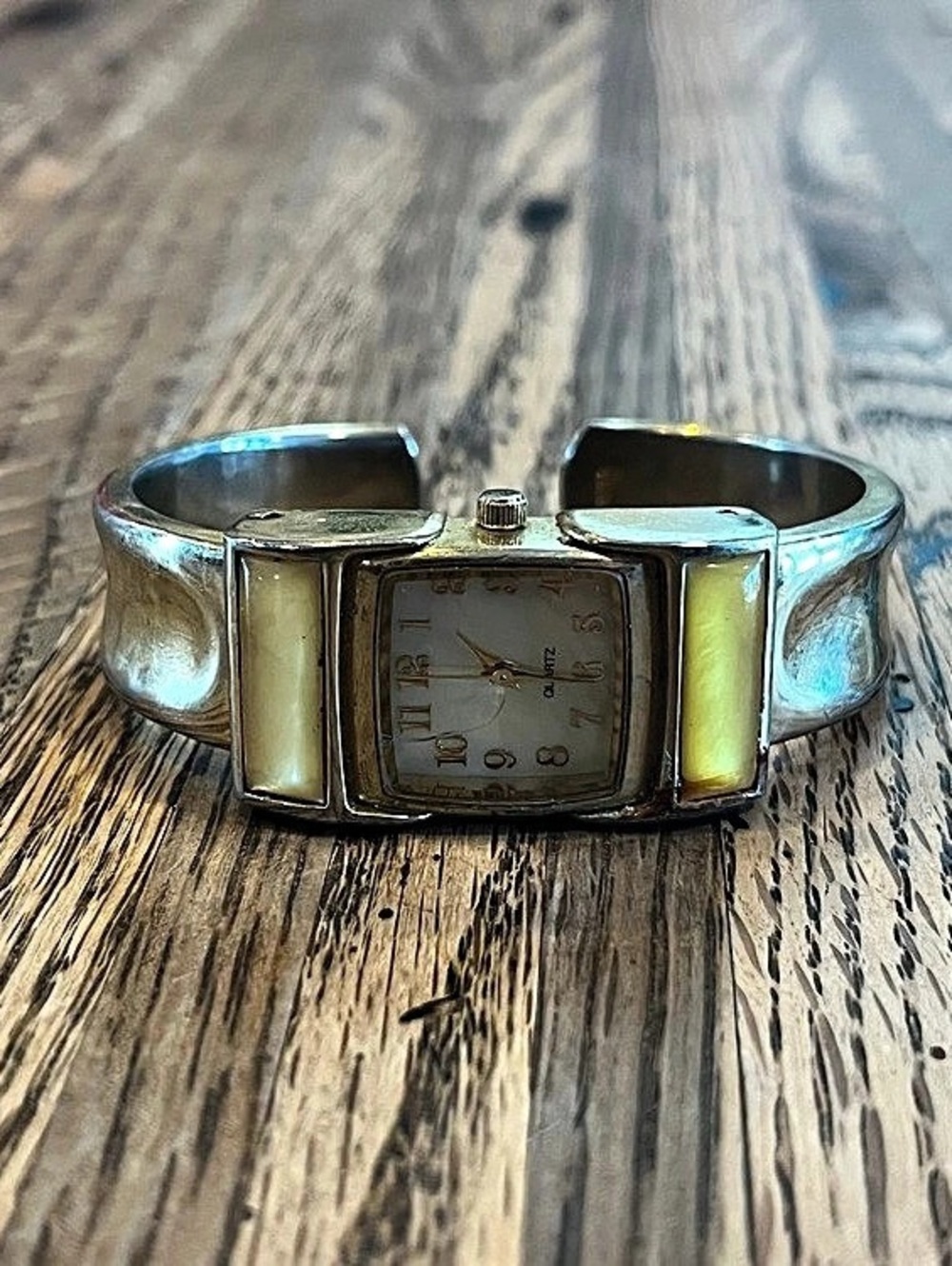 Two-Tone Rectangular Watch - Picture 3 of 3